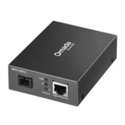Obrázek TP- Link OMADA MC211CS- 2 WDM media konvertor (1xGbE, 1x simplex SC/ UPC, SM, 1550/ 1310nm, 2km)