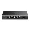 Obrázek TP- Link OMADA switch SG2206MP (5xGbE, 1xSFP, 4xPoE+, 63 W, fanless)