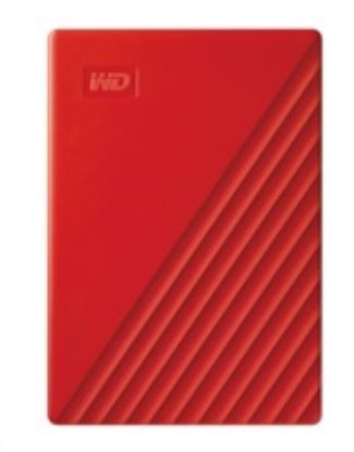 Obrázek WD My Passport Portable 4 TB, Externí HDD, USB 3.0, červená