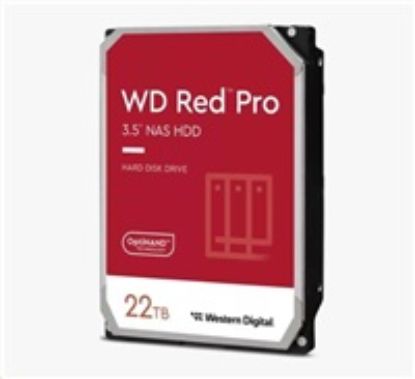 Obrázek WD RED Pro NAS WD221KFGX 22 TB, SATA III 3.5", 512MB 7200RPM, 265MB/ s, CMR