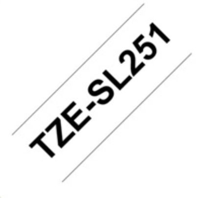 Obrázek BROTHER TZESL251 - kazeta TZ šířky 24mm, lamino TZE- SL251, bílá/ černé písmo