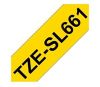 Obrázek BROTHER TZESL661 - kazeta TZ šířky 36mm, lamino TZE- SL661, žlutá/ černé písmo