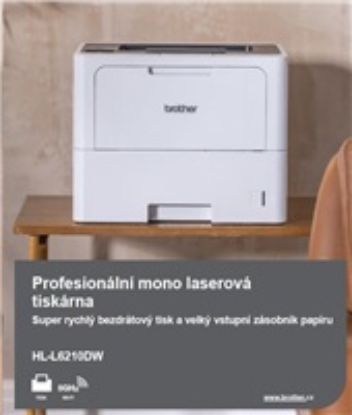 Obrázek BROTHER tiskárna laserová mono HL- L6210DW - A4 50ppm 1200 x 1200 256MB 520listů LAN USB WIFI DUPLEX