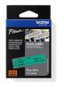 Obrázek BROTHER FLe- 7511 předřezané štítky - černá na zelené, 21 mm šířka