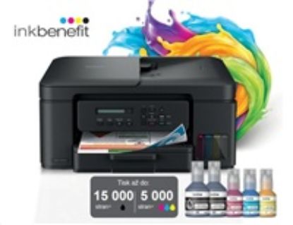 Obrázek BROTHER multifunkce inkoustová DCP- T730DW - A4 128MB 2400 x 600 16ppm ADF USB 2.0. WIFI - INKTANK INK BENEFIT