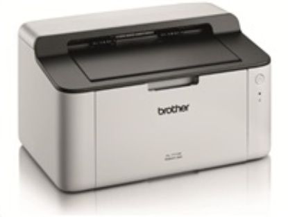 Obrázek BROTHER tiskárna laserová mono HL- 1110E - A4, 20ppm, 600 x 600, 1MB, GDI, USB 2.0, bílá
