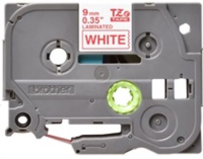 Obrázek BROTHER TZE222 - kazeta TZ šířky 9mm, laminovaná TZE- 222, bílá/ červené písmo