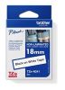 Obrázek BROTHER TZEN241 - kazeta TZ šířky 18mm, nelaminovaná TZE- N241, bílá/ černé písmo
