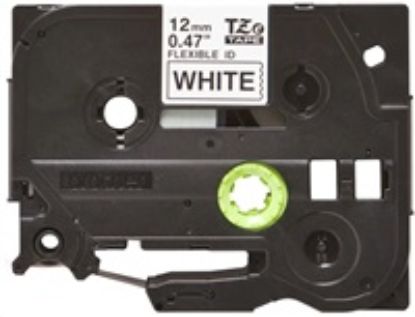 Obrázek BROTHER TZEFX231 - kazeta TZ šířky 12mm, flexibilní páskou TZE- FX231, bílá/ černé písmo