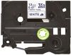 Obrázek BROTHER TZEFA3 - kazeta TZ šířky 12mm, zažehlovací, TZE- FA3 bílá páska/ modré písmo