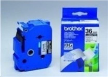 Obrázek BROTHER HGE261V5 Labelling Supplies, 36mm Black/White (5 pcs Pack)  High Grade Tape
