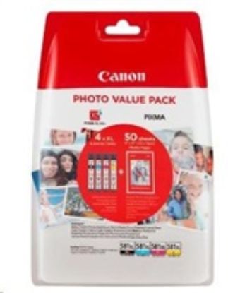 Obrázek Canon CARTRIDGE CLI- 581XL BK/ C/ M/ Y fotopapír PP- 201 pro PIXMA TS615x, TS625x, TS635x, TS815x (400 str.)