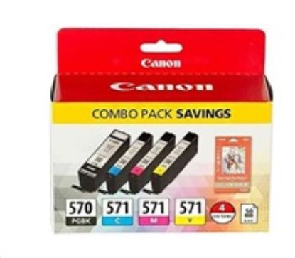 Obrázek CANON CARTRIDGE PGI- 570/ CLI- 571 PGBK/ C/ M/ Y/ BK MULTI- PACK pro PIXMA MG575x, MG685x, MG775x, TS505x, TS605x…