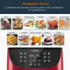 Obrázek Cosori CP158- AF PREMIUM – 5.5L horkovzdušná fritéza + 5x špíz a gril. rošt, red