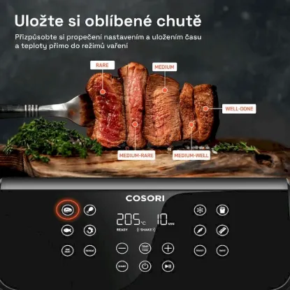 Obrázek Cosori P653 PREMIUM II Plus Chef edition 6, 2l horkovzdušná fritéza, černá