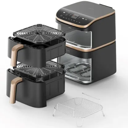 Obrázek Cosori Turbo Tower Pro chytrá horkovzdušná fritéza 10, 8l černá
