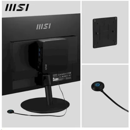 Obrázek MSI PC Cubi NUC 1MG- 244BEU, Core 3 100U, N/ A, N/ A, N/ A, No OS, Black