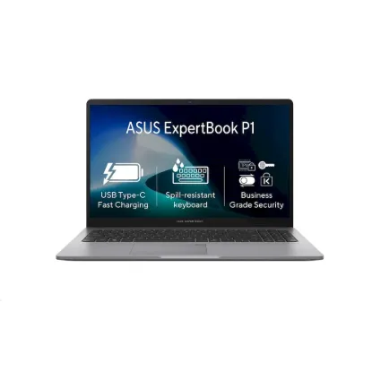 Obrázek ASUS NTB ExpertBook P1 (P1503CVA- C516512X), Core 5 210H, 15.6" 1920 x 1080, 16 GB, 512 GB SSD, Intel, W11 Pro, Gray