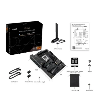 Obrázek ASUS MB Sc AM5 ProArt B850- CREATOR WIFI NEO, AMD B850, 4xDDR5, 1xHDMI, 1xDP, 1xUSB- C