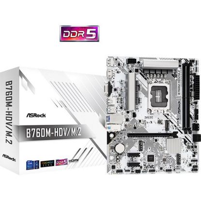 Obrázek ASRock MB Sc LGA1700 B760M- HDV/ M.2, Intel B760, 2xDDR5, 1xDP, 1xHDMI, 1xVGA, mATX