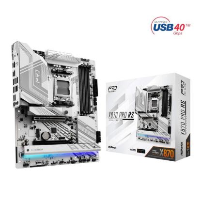 Obrázek ASRock MB Sc AM5 X870 PRO RS, AMD X870, 4xDDR5, 1xHDMI, 2xUSB4