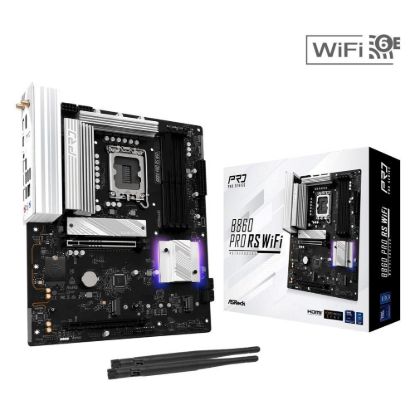 Obrázek ASRock MB Sc LGA1851 B860 Pro RS WiFi, Intel B860, 4xDDR5, 1xDP, 1xHDMI, WiFi, ATX