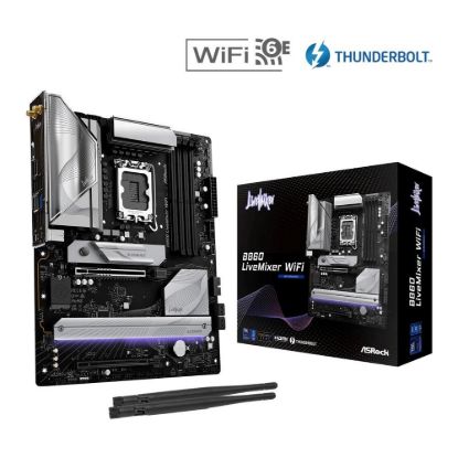 Obrázek ASRock MB Sc LGA1851 B860 LiveMixer WiFi, Intel B860, 4xDDR5, 1xThunderbolt, 1xHDMI, WiFi, ATX
