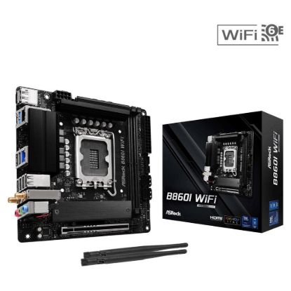 Obrázek ASRock MB Sc LGA1851 B860I WiFi, Intel B860, 2xDDR5, 1xDP, 1xHDMI, WiFi, Mini- ITX