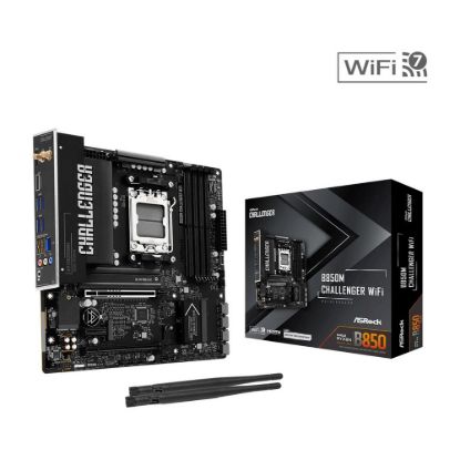 Obrázek ASRock MB Sc AM5 B850M Challenger WiFi, AMD B850, 4xDDR5, 1xHDMI, WiFi, mATX