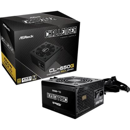 Obrázek ASROCK zdroj CL- 650G, 650 W, 80Plus Gold, 120 mm, ATX 3.1