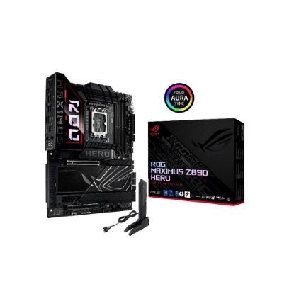 Obrázek ASUS MB Sc LGA1851 ROG MAXIMUS Z890 HERO, Intel Z890, 4xDDR5, 1xHDMI, 2xThunderbolt, WI- FI, ATX