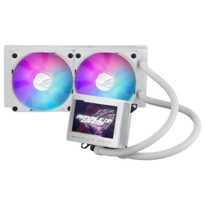 Obrázek ASUS vodní chladič CPU AIO ROG RYUJIN III 240 ARGB WHITE, 2 x 120mm, LGA1851, AM5
