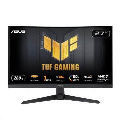 Obrázek ASUS LCD 27" VG27VQM1B TUF Gaming 1920 x 1080, Full HD, Curved, 280 Hz, ELMB, FreeSync, 1 ms, 90% DCI- P3, HDMI, DP…