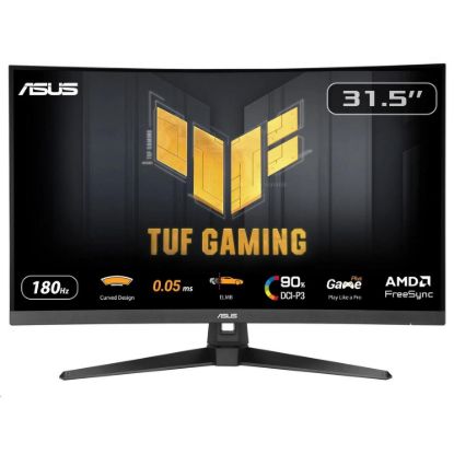 Obrázek ASUS LCD TUF Gaming VG32 WQ3B, 31.5" 2560 x 1440, 180 Hz, 1 ms, 350 nits, Curved, FF, Repro, DP, HDMI, Audio, Vesa…