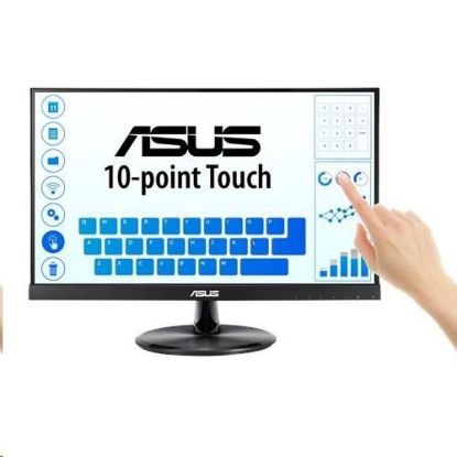 Obrázek ASUS LCD dotekový 21.5" VT229H Touch 1920 x 1080, lesklý, D- SUB, HDMI, 10- point Touch, IPS, Frameless, USB, VESA