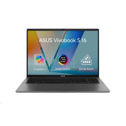 Obrázek ASUS NTB Vivobook S 16 (M3607KA- OLED022X), R7 AI 350, 16" 1920 x 1200 OLED, 32 GB, 1 TB SSD, Radeon, W11 Pro, Matte…
