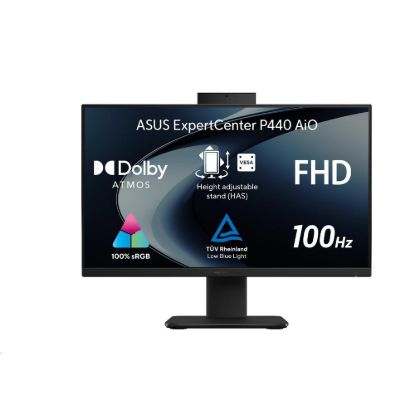 Obrázek ASUS PC AiO ExpertCenter P44 (P440VAK- BPC040XA), i5- 13420H, 23.8" 1920 x 1080, 8 GB, 512 GB SSD, UHD, W11 Pro EDU…