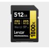 Obrázek Lexar SDXC Pro 1800x U3 UHS- II R280/ W210 (V60) 512 GB