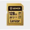 Obrázek Lexar SDXC ARMOR Gold UHS- II U3, Stainless Steel, IP68 R280/ W210 (V60) 128 GB