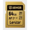 Obrázek Lexar SDXC ARMOR Gold UHS- II U3, Stainless Steel, IP68 R280/ W210 (V60) 64 GB