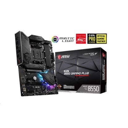 Obrázek MSI MB Sc AM4 MPG B550 GAMING PLUS, AMD B550, 4xDDR4, VGA, ATX