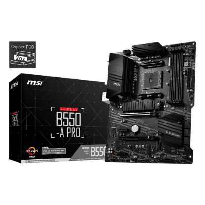 Obrázek MSI MB Sc AM4 B550- A PRO, AMD B550, 4xDDR4, VGA, ATX