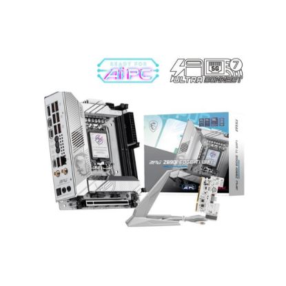 Obrázek MSI MB Sc LGA1851 MPG Z890I EDGE TI WIFI, Intel Z890, 4xDDR5, 1xHDMI, 2xUSB4, WI- FI, m- ITX