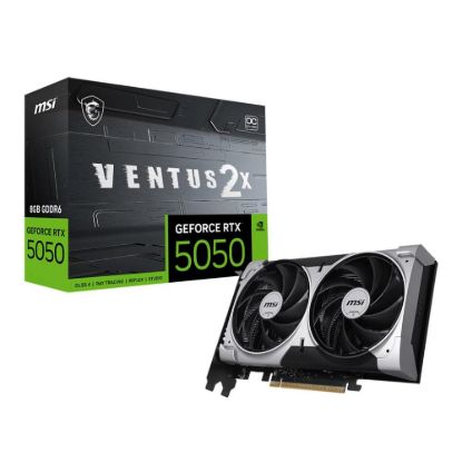 Obrázek MSI VGA NVIDIA GeForce RTX 5050 8G VENTUS 2X OC, RTX 5050, 8 GB GDDR6, 3xDP, 1xHDMI