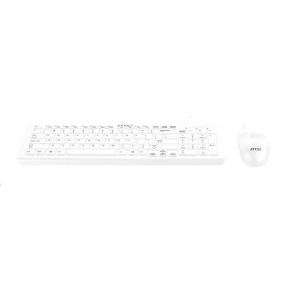 Obrázek MSI set klávesnice a myši SK9626 W, drátová, CZ/ SK lokalizace, bílá