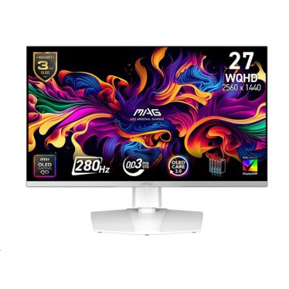 Obrázek MSI LCD MAG 272QPW QD- OLED X28, 26.5" 2560 x 1440 QD- OLED, 280 Hz, 178/ 178, 250 nits, VESA, HDMI, DP, USB- C, Audio…