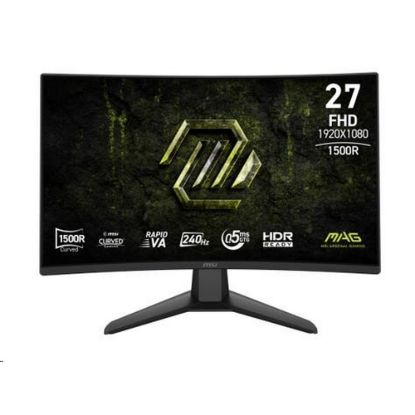 Obrázek MSI LCD MAG 274CF X24, 27", 1920 x 1080, Rapid VA, 0, 5 ms, VESA 100 x 100, Black