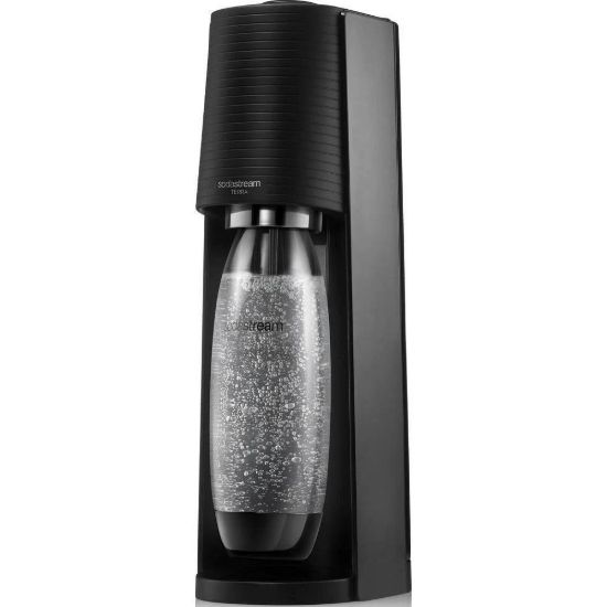Obrázek SodaStream Terra Black výrobník sody, mechanický, 1l láhev SodaStream Fuse, bombička s CO2, černý
