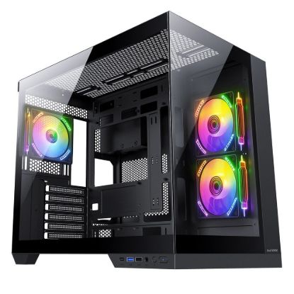 Obrázek 1stCOOL skříň DREAMER, Mid Tower, AU, USB 3.0, USB- C, 3x 120mm ARGB Fan, černá