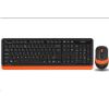Obrázek A4tech FG1010 FSTYLER set bezdr. klávesnice + myši, oranžová barva